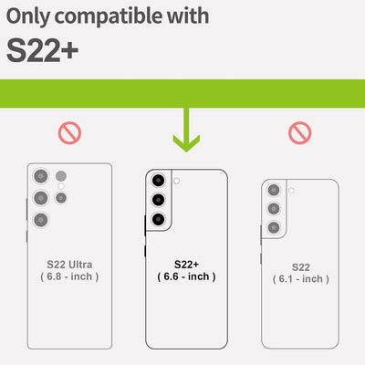 Carveit Handyhülle für Galaxy S22 Plus Case [Holz und TPU Silikon Hybrid hülle] Stossfeste Stossstan