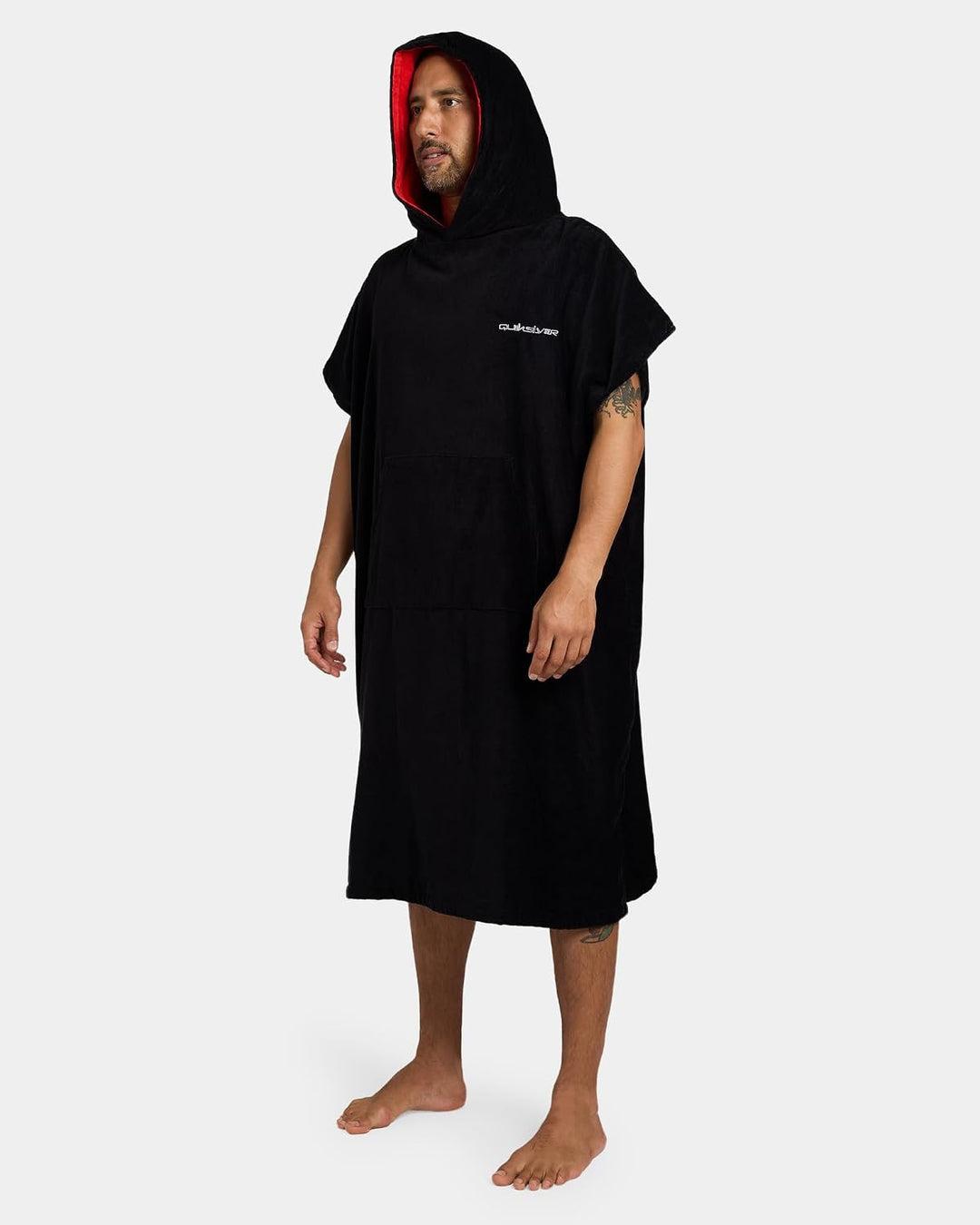 Quiksilver Hoody Towel - Surf-Poncho für Männer Grau Grey/Black/Black, Grey/Black/Black