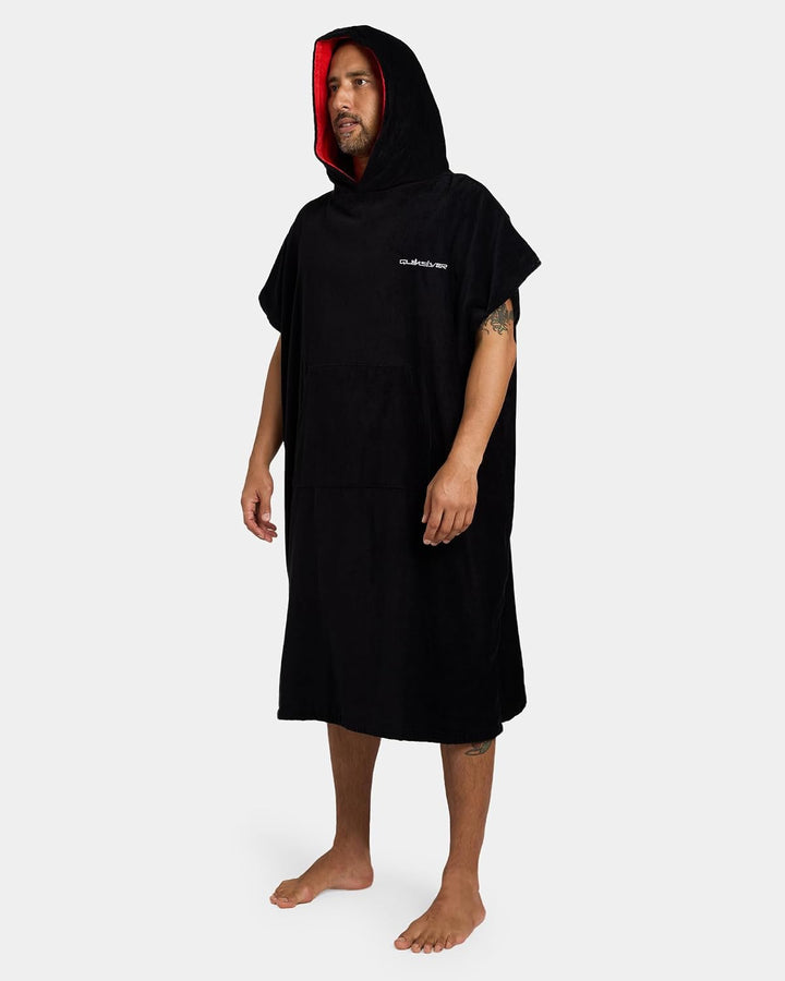 Quiksilver Hoody Towel - Surf-Poncho für Männer Grau Grey/Black/Black, Grey/Black/Black