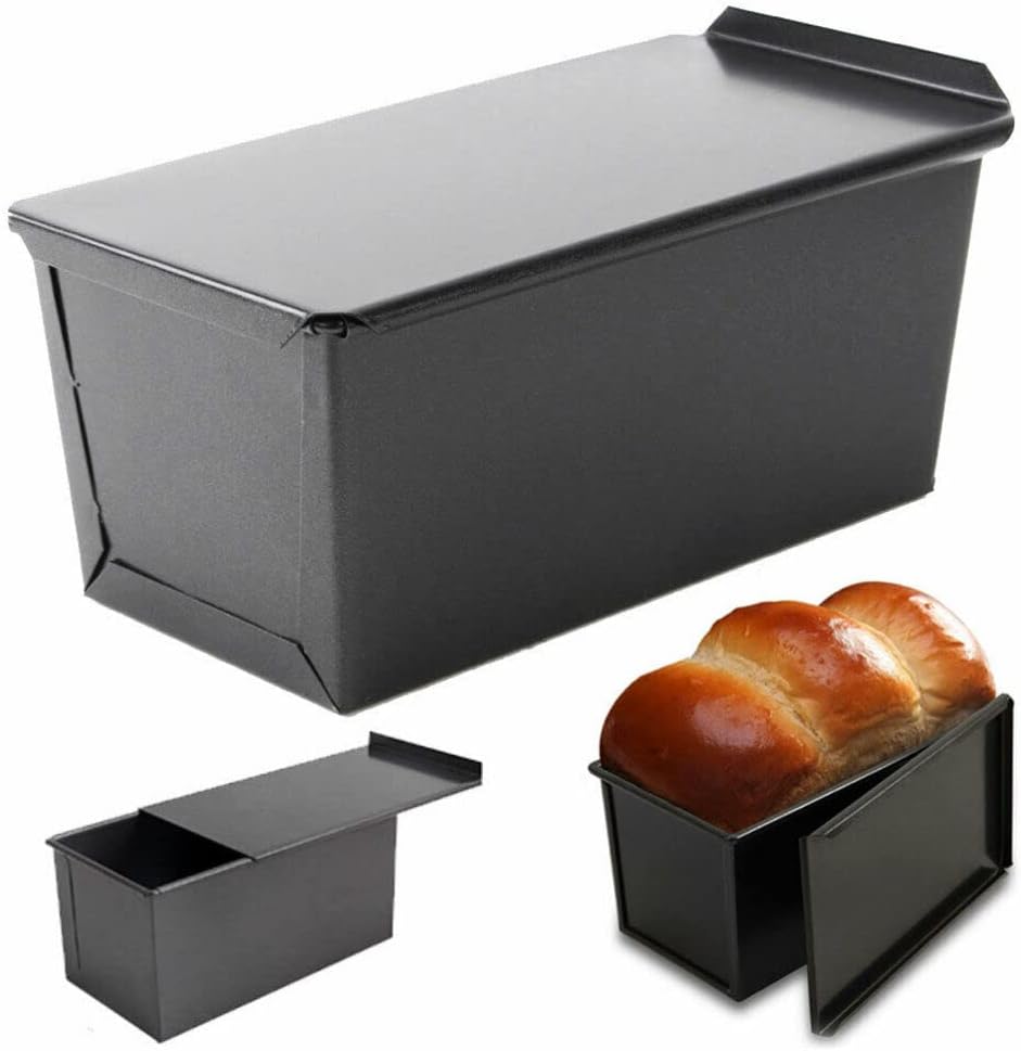 Healeved Pullman Kastenform mit Deckel Toastbackform Antihaft-Brotbackformen Toastbox Frühstücksback
