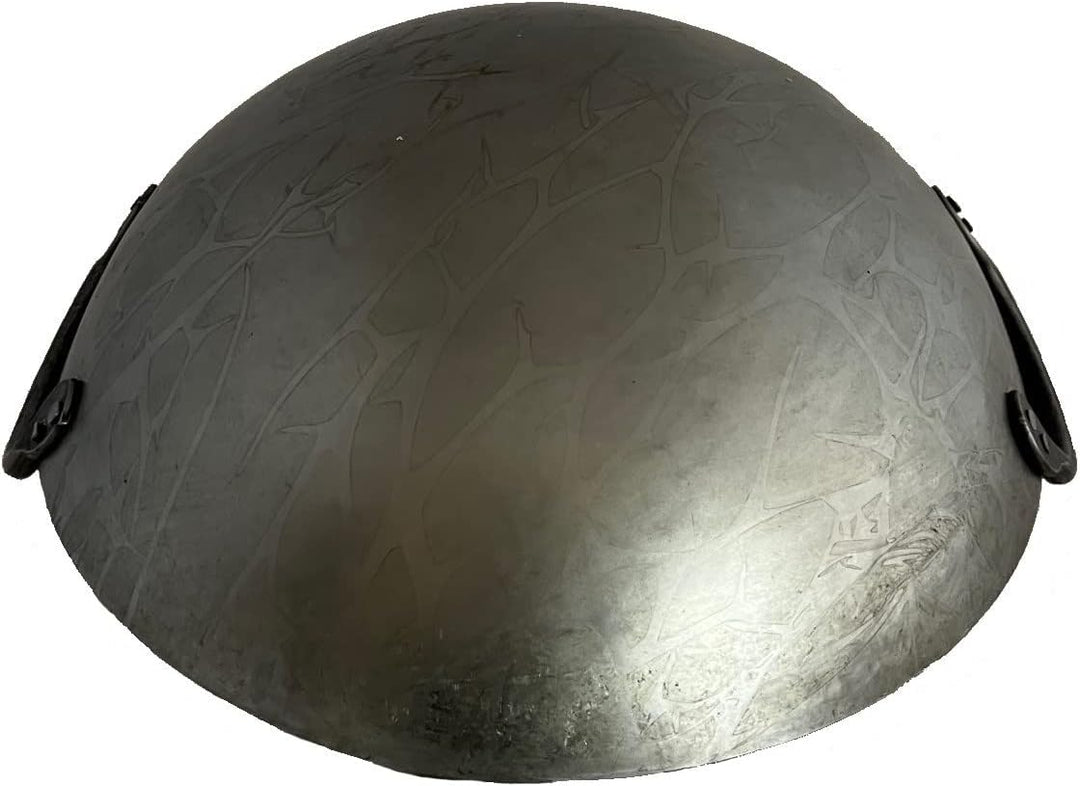 Wok ca. 31 cm Ø mit 2 Griffen/Henkeln und rundem Boden für Gas, Gastronomie, Wokpfanne