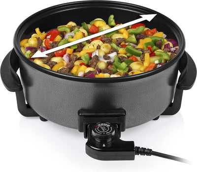 Tristar PZ-9135 Grillpfanne und Multifunktions-Pfanne, 1500 Watt Leistung, 30 cm ø,