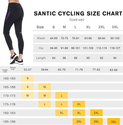 Santic Fahrradhose Damen Gepolstert Lang Radhose Damen Lang Radle rhose Damen Gepolstert auch für MT