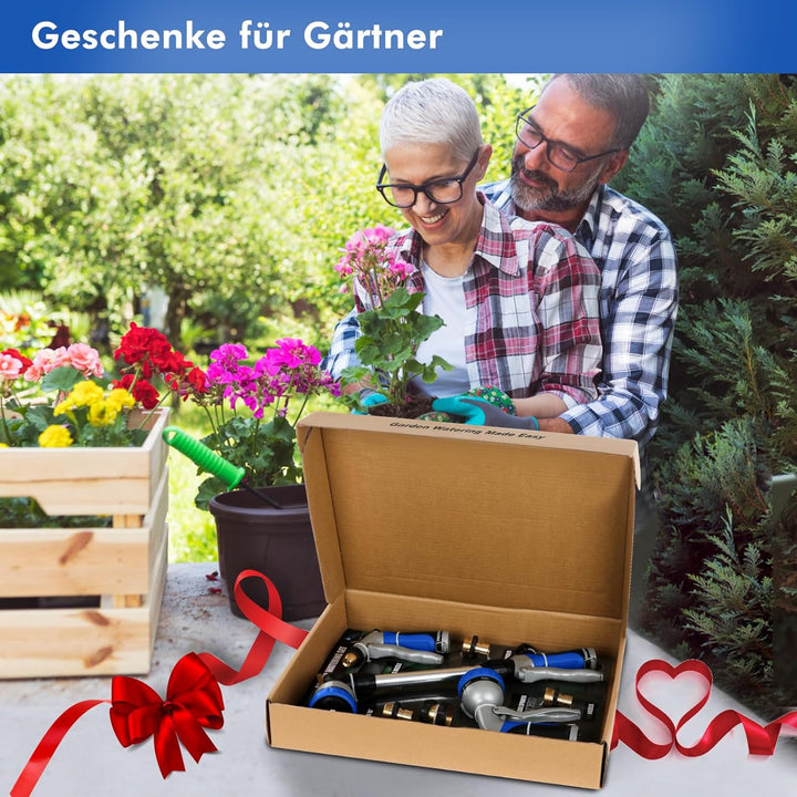 RESTMO Langer Teleskop Giessstab 92-152 cm, Lang Gartenbrause Metall mit 180° schwenkbaren Kopf, 7 S
