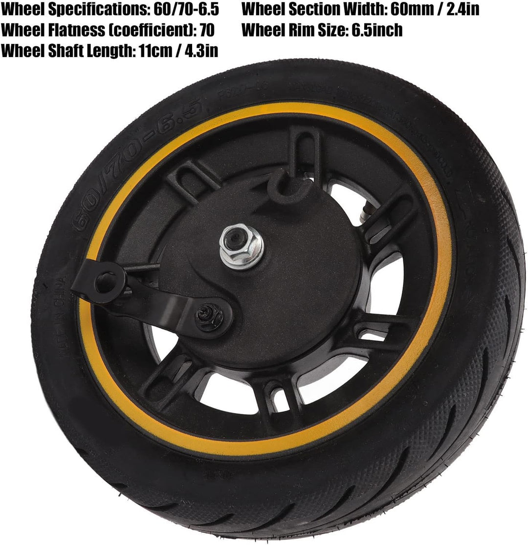 Tubeless Reifen Vorderrad, 10 Zoll 60/70-6,5 Scooter Vorderrad mit Vakuum Tubeless Reifenersatz Komp