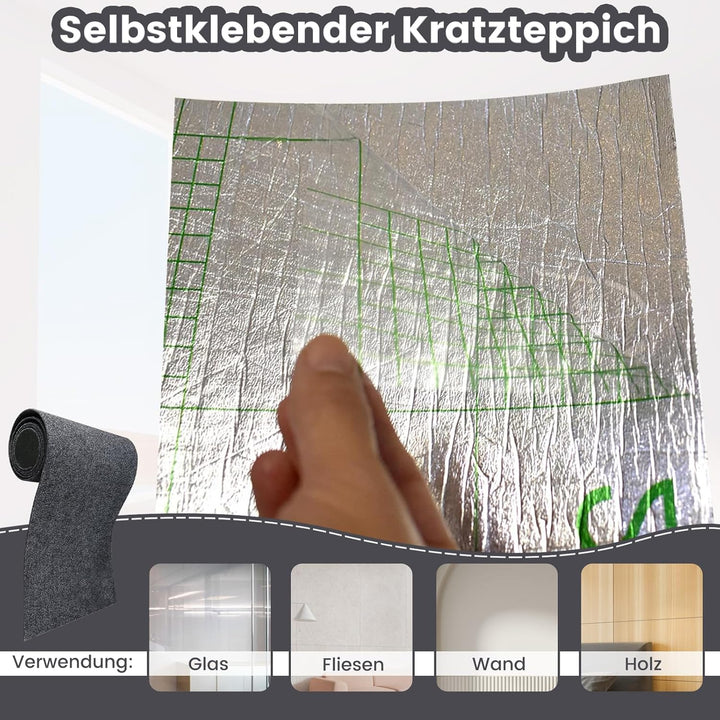 Selbstklebend kratzmatte Katze, DIY Kratzbrett, Kratzschutz Sofa Katze Ideal für kratzteppich, Kratz
