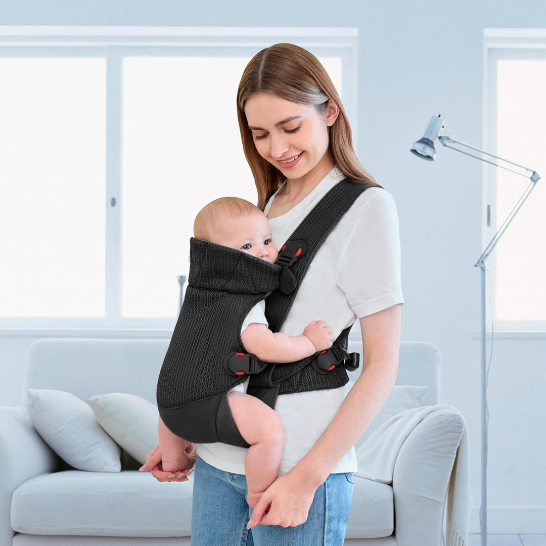 IULONEE Babytrage für Neugeborene Ergonomic Baby Carrier Tragbar Babytrage Vorne nach hinten tragen