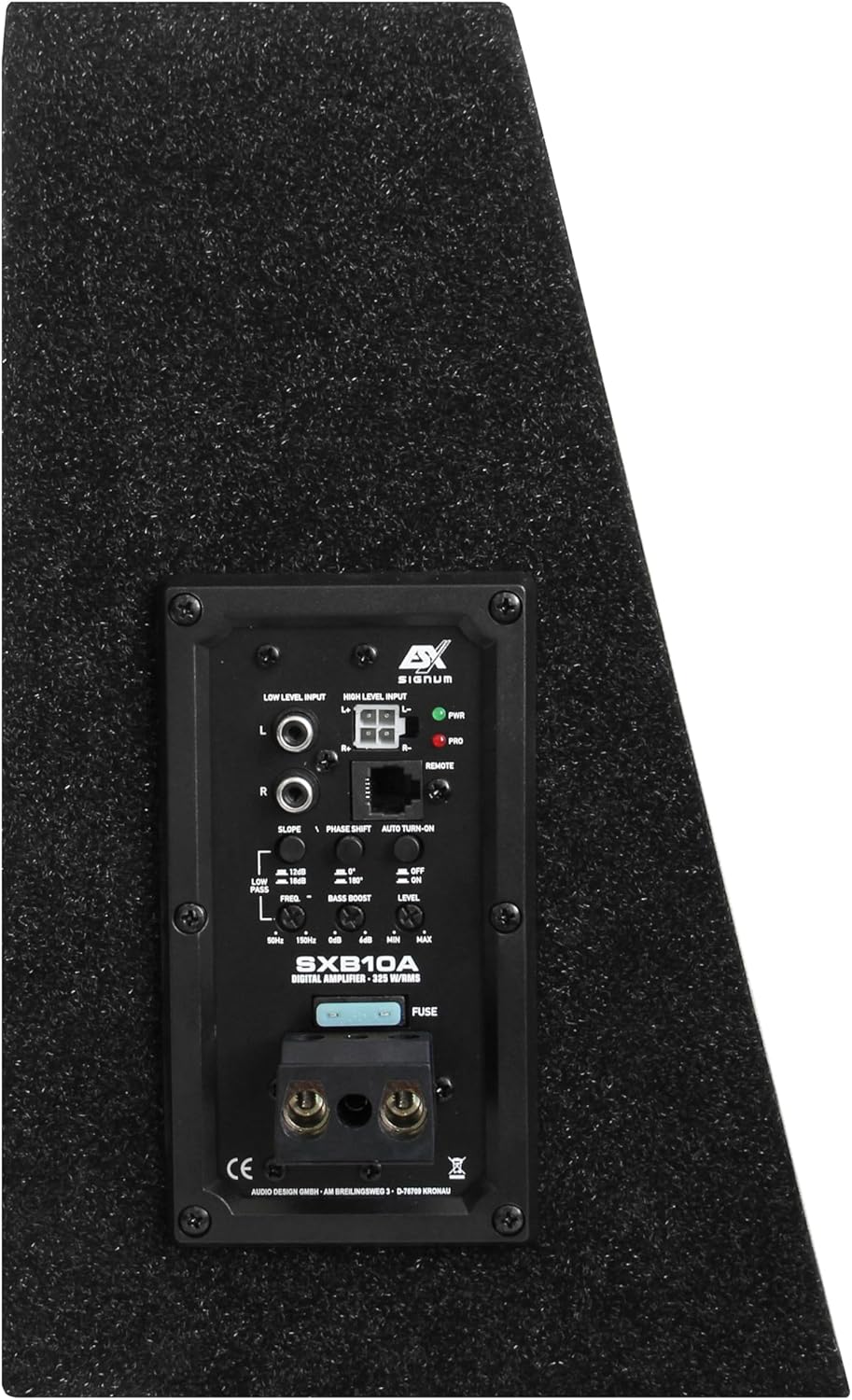 ESX SIGNUM SXB10A - 10“ (25 cm) aktiver Subwoofer | Aktiv Gehäuse-Subwoofer mit ALU-Membran