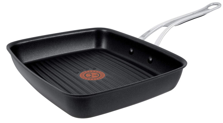 Tefal Premium Aluguss Grillpfanne by Jamie Oliver E21141 | 23x27cm +/- 0,5 cm | Titanium Pro Antihaf