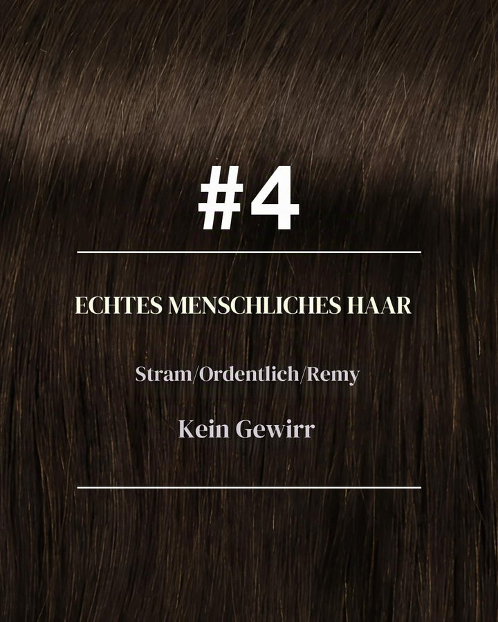 Hetto Tressen Echthaar Extensions Dunkelbraun Tressen Extensions Zum Einnähen Tressen Extensions Bra
