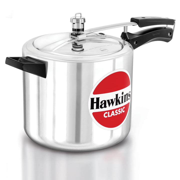 HAWKINS Classic CL65 Schnellkochtopf, 6,5 l, Aluminium, klein, silberfarben, 6.5 liters, Silver 6.5