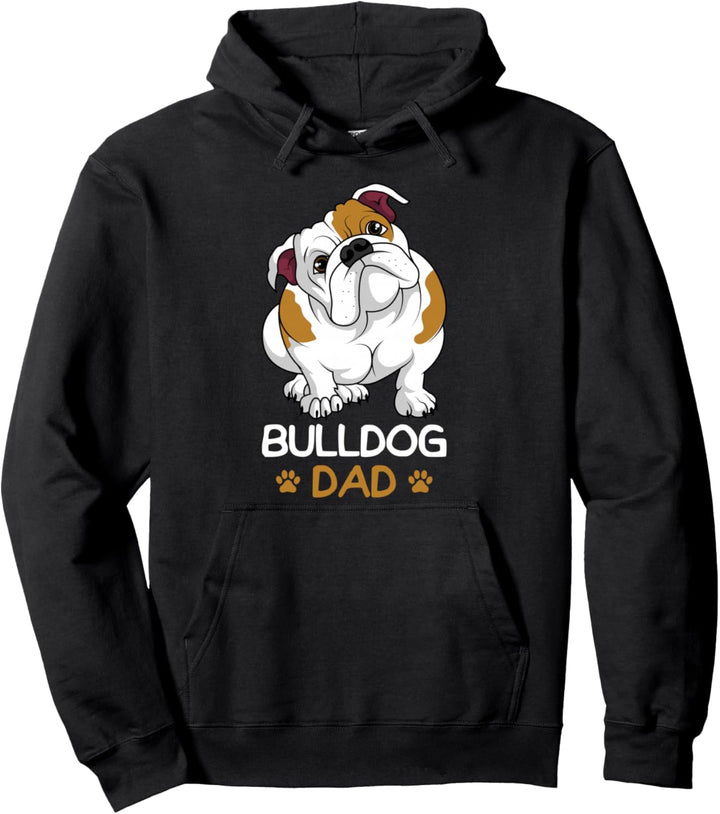 Englische Bulldogge Hund Papa Bulldog Dad Pullover Hoodie