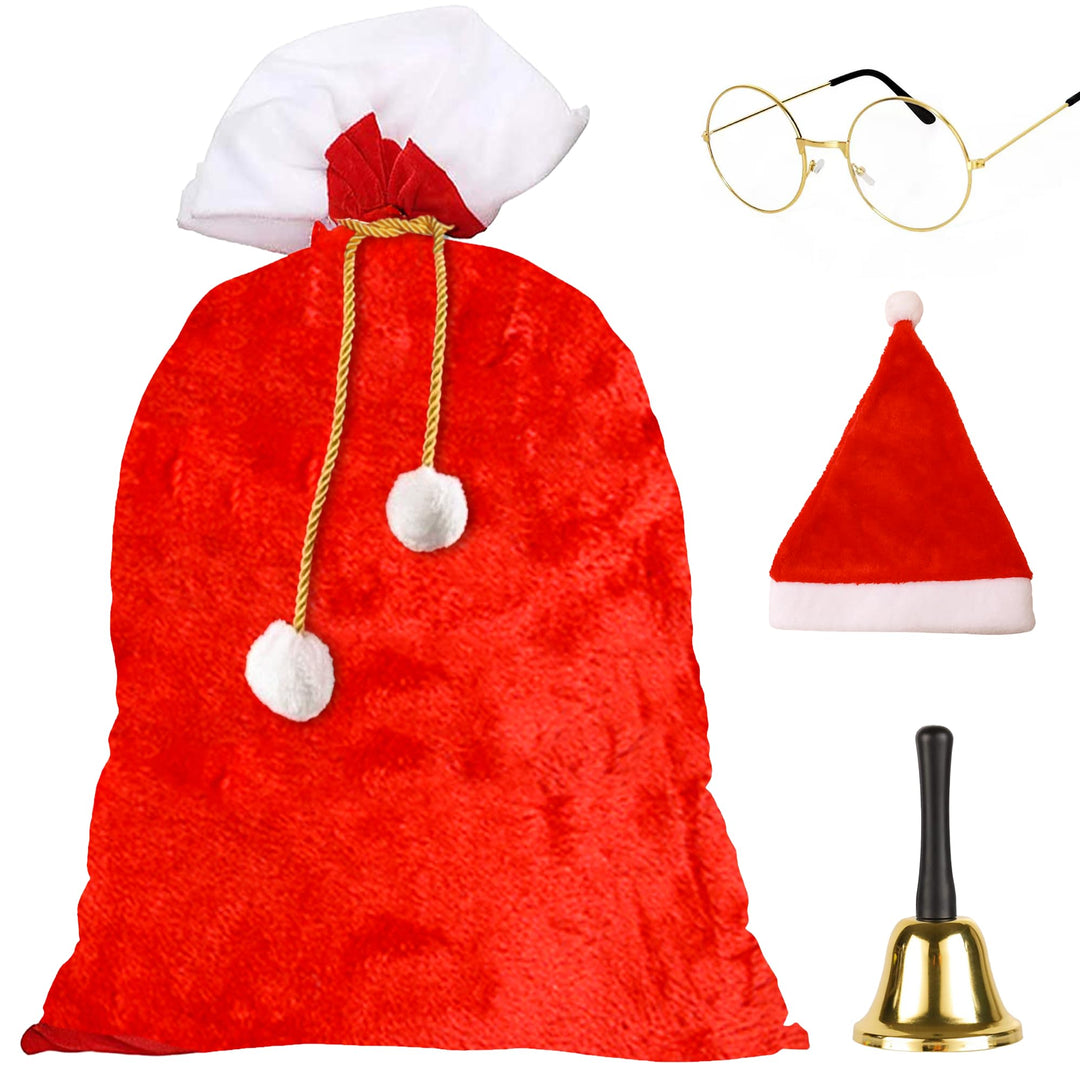 Weihnachtssack Nikolaussack Gross, Weihnachtsmann Sack Gross Geschenkesack Weihnachten（Rot und Weiss