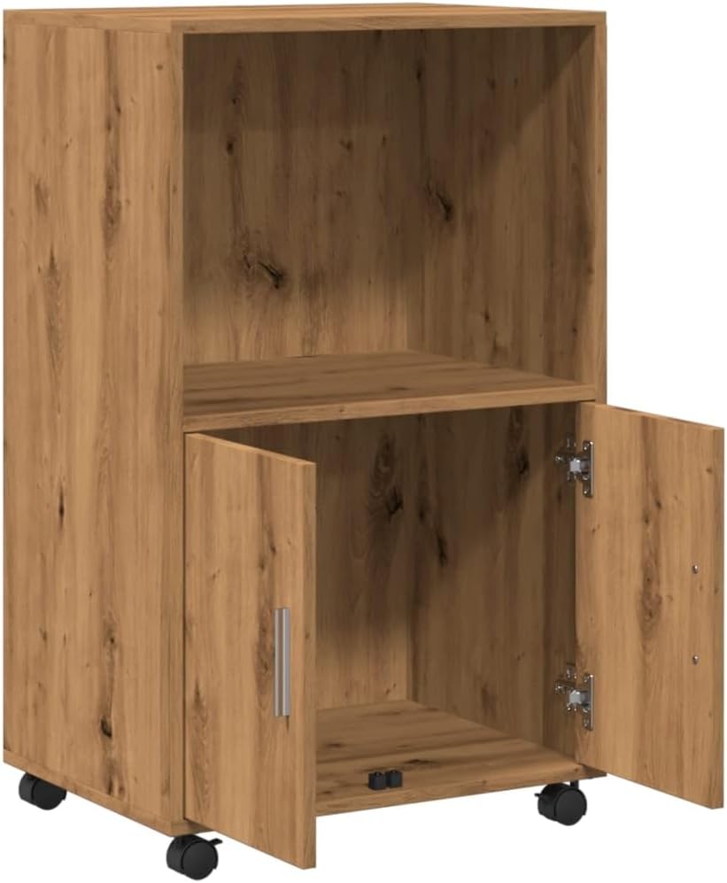 vidaXL Rollschrank, Büroschrank mit Stauraum, Aktenschrank für Wohnzimmer Büro, Bürocontainer Schran