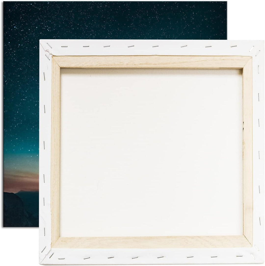 atemberaubender Sternenhimmel bei Sonnenaufgang Format: 70x70 als Leinwandbild, Motiv fertig gerahmt
