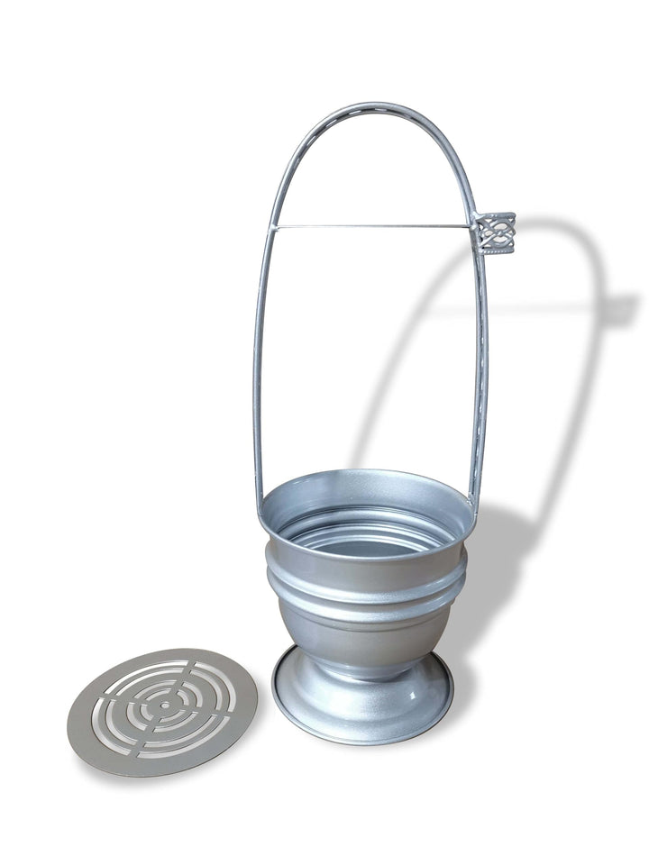 GDH Kohlekorb Edelstahl Silber, Silber