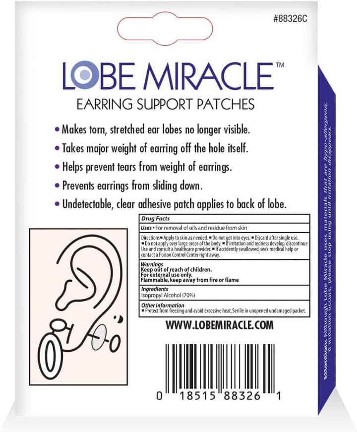 Lobe Miracle Ohrläppchenstützen, 60 Stück Kein Metaltyp, Kein Metaltyp