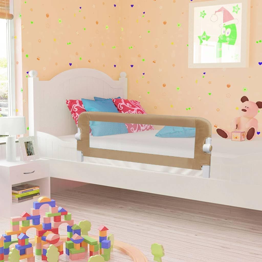 vidaXL Bettschutzgitter Bettgitter Kinderbettgitter Babybettgitter Rausfallschutz Kinder Baby Kleink