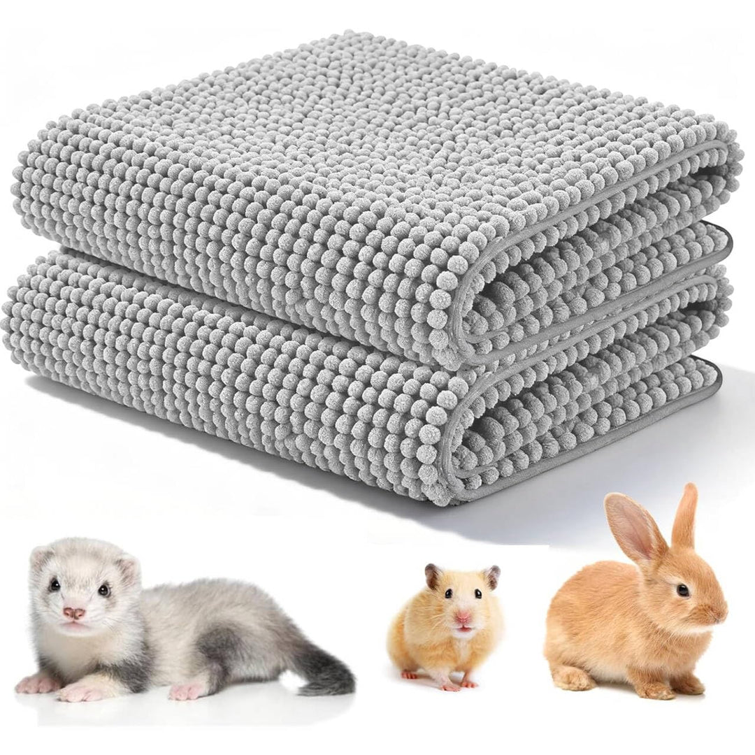 2 Stück Pipipads Meerschweinchen Unterlage, 60 × 40cm Welpenunterlagen Waschbar PIPI Pads Kaninchen