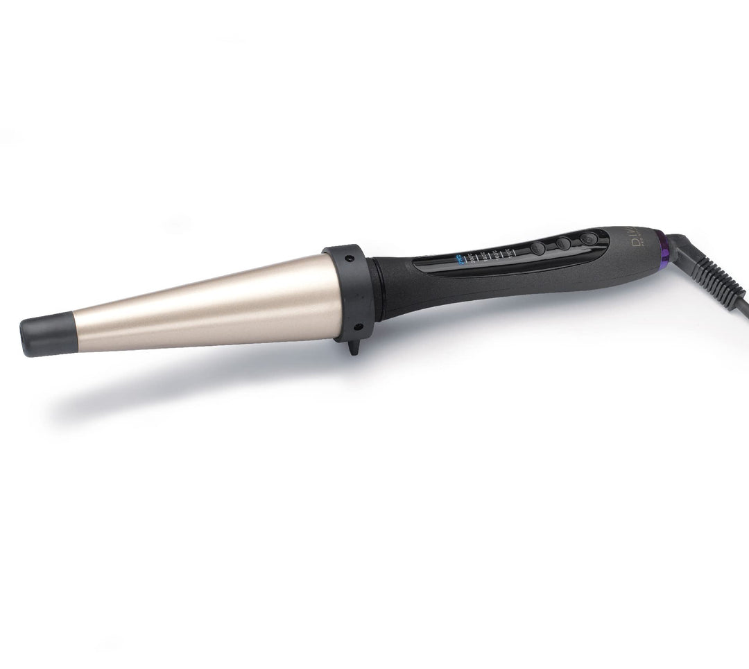 Diva Pro Styling Digital Wand - Lockenstab - 22-45mm - gleichmässiges Wärmesystem - schwarz, 22-45mm