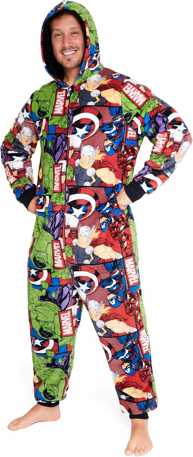 Marvel Herren Schlafoveralls M Mehrfarbig, M Mehrfarbig
