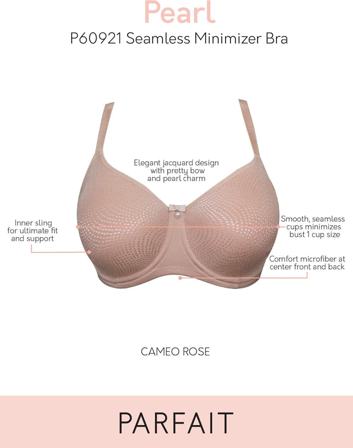Parfait Damen Vollständige Abdeckung Minimizer BH 65E Cameo Rose, 65E Cameo Rose