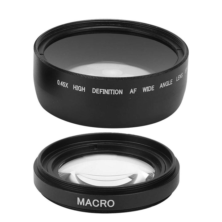 VBESTLIFE 58MM 0,45X Weitwinkel-Makroobjektiv Passend für Alle 58MM-Durchmesser-Kameraobjektive, für