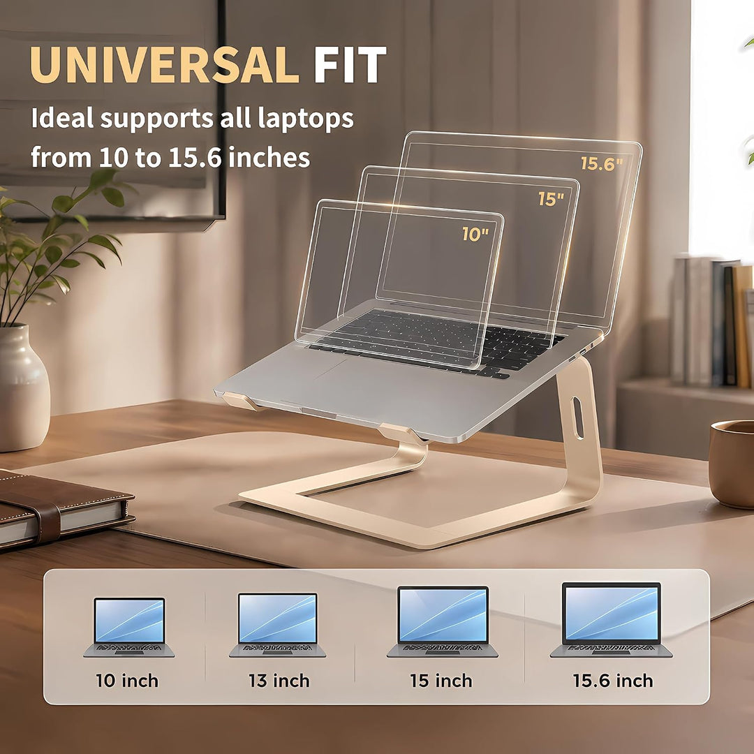 Orionstar Laptop Ständer, Ergonomischer Laptop Stand für Schreibtisch, Aluminium Laptop Halterung mi