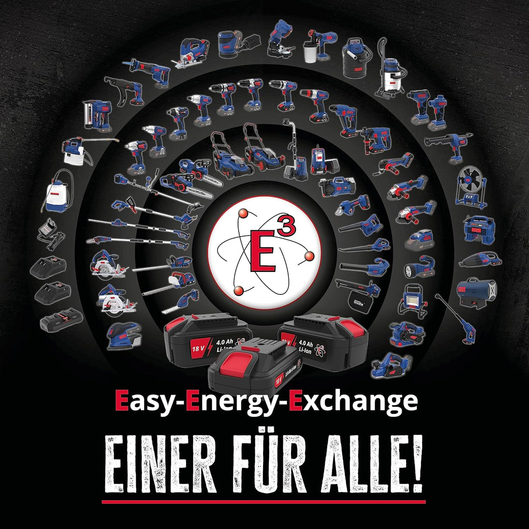 Güde Akku Nass Trockensauger NTST 18-201-05 (18V, 10 l Auffangbehälter, 4 Lenkrollen, Boden- & Fugen