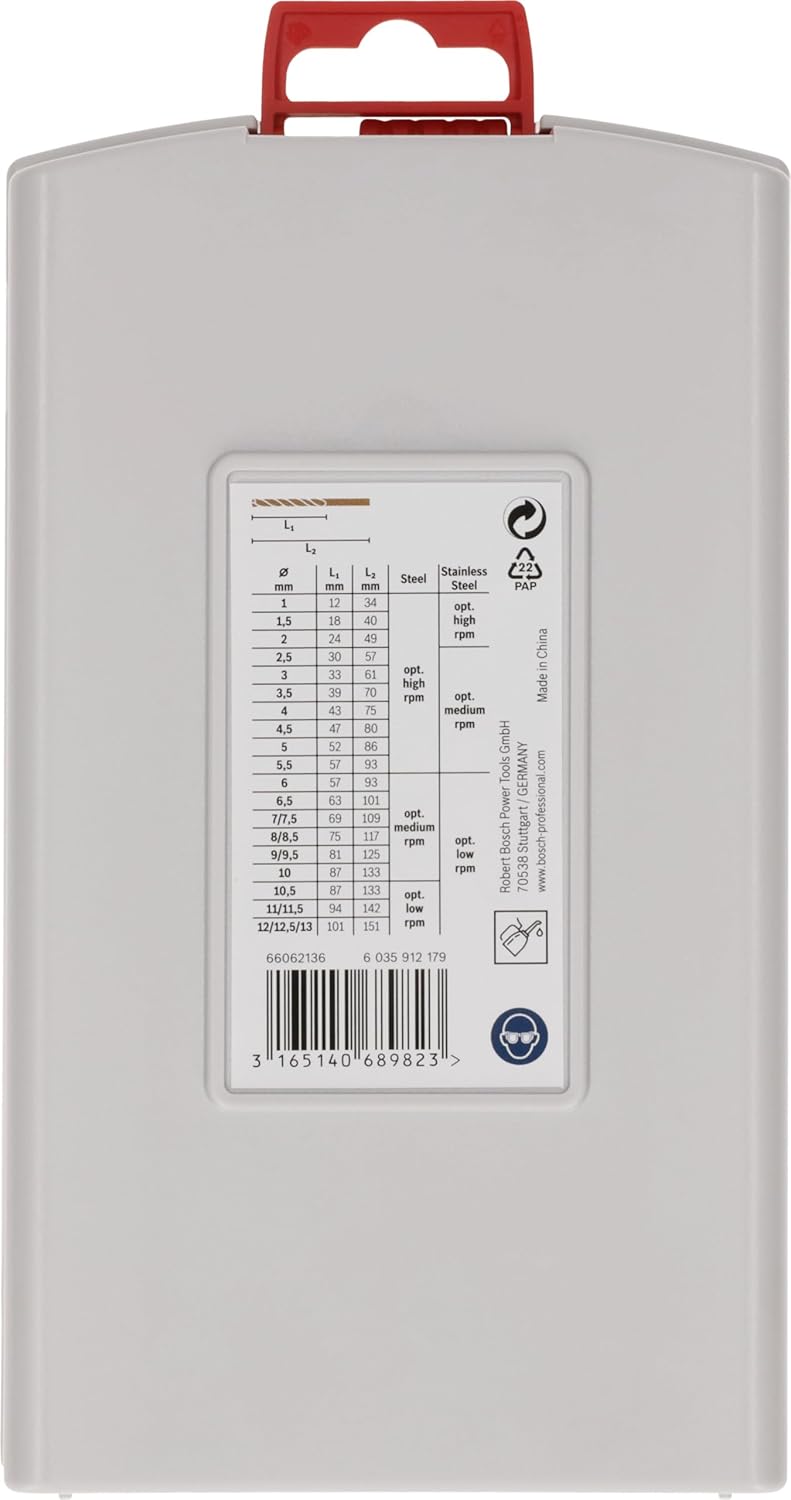 Bosch Professional 25tlg. Metallbohrer-Set HSS-Cobalt ProBox (für Edelstahl, Zubehör Bohrschrauber)