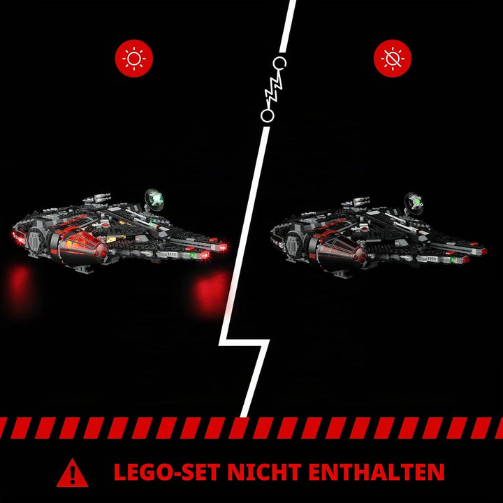 BRIKSMAX Led Licht für Lego Halcón Oscuro 75389 - Compatible with Lego Star Wars Bausteinen Modell -