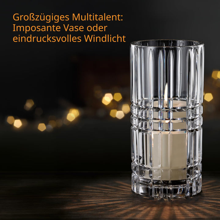 Spiegelau & Nachtmann, Vase, Kristallglas, 28 cm, Square, 0097782-0 28 cm Vase, 28 cm Vase