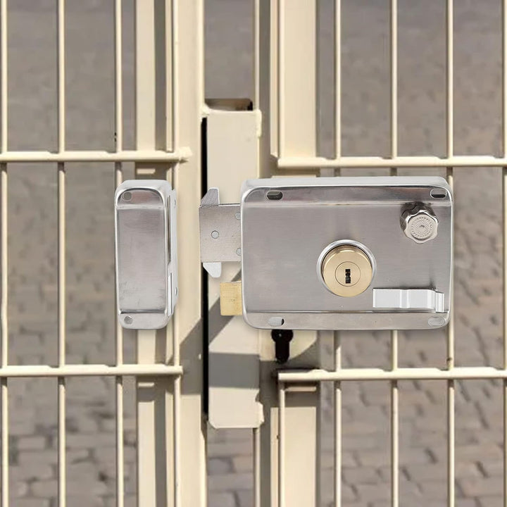 Äusseres Mechanisches Diebstahlschutzschloss mit Griff, Rostschutz, Weniger Stahl-Aussentorschloss f