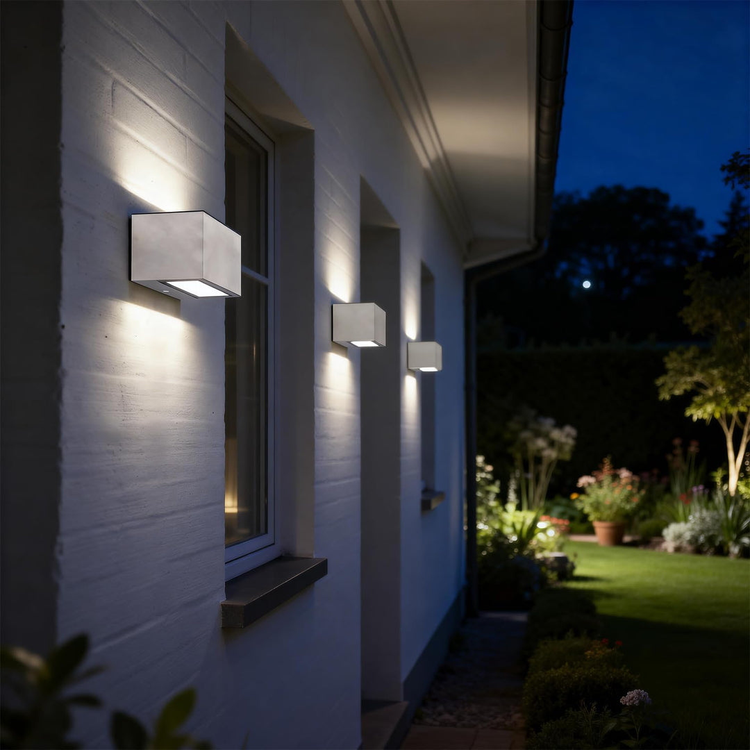 Lutec GEMINI ST1891 S LED-Aussenwandleuchte 10.5W Edelstahl