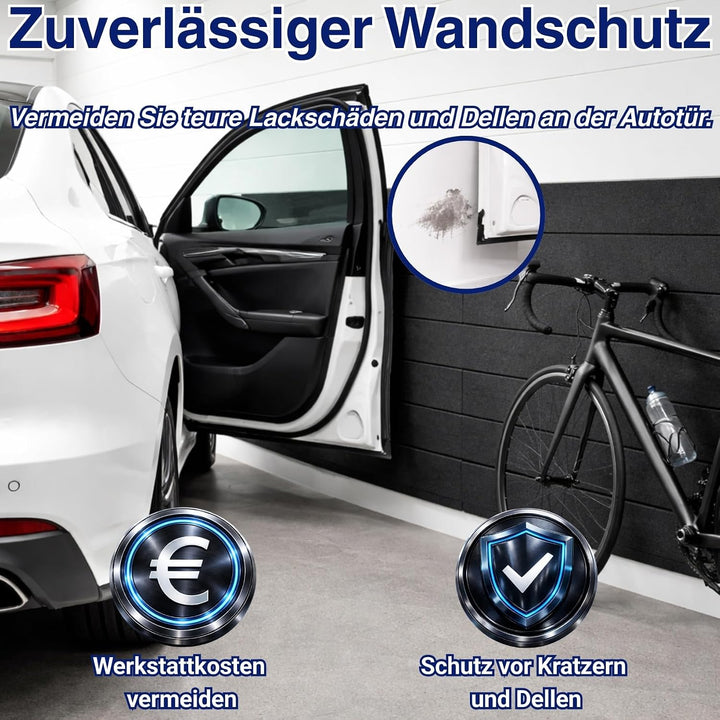 AKUSTIKO Akustikpaneele Selbstklebend 120x60cm - 4 Stück Beige Akustik Wandpaneele Schallschutz &amp; Ra