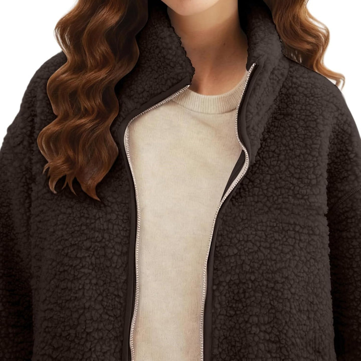 Umstandsjacke mit Babyeinsatz Warm Teddy Fleecejacke Umstands Baumwolljacke Winter Umstandsmode 2 in