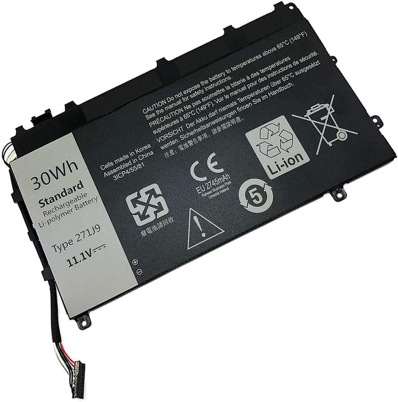 XITAIAN 11.1V 30Wh 271J9 GWV47 0GWV47 YX81V Ersatz Laptop Akku für Dell Latitude 13 7000 7350 Tablet