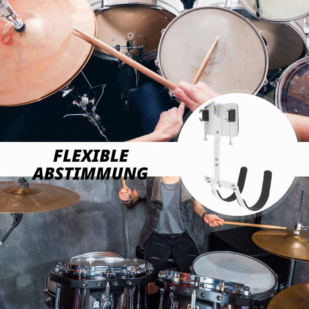 MILISTEN Snaredrum Carrier Adjustable Snare Drum Shoulder Strap Harness Backing Frame Percussion Ins