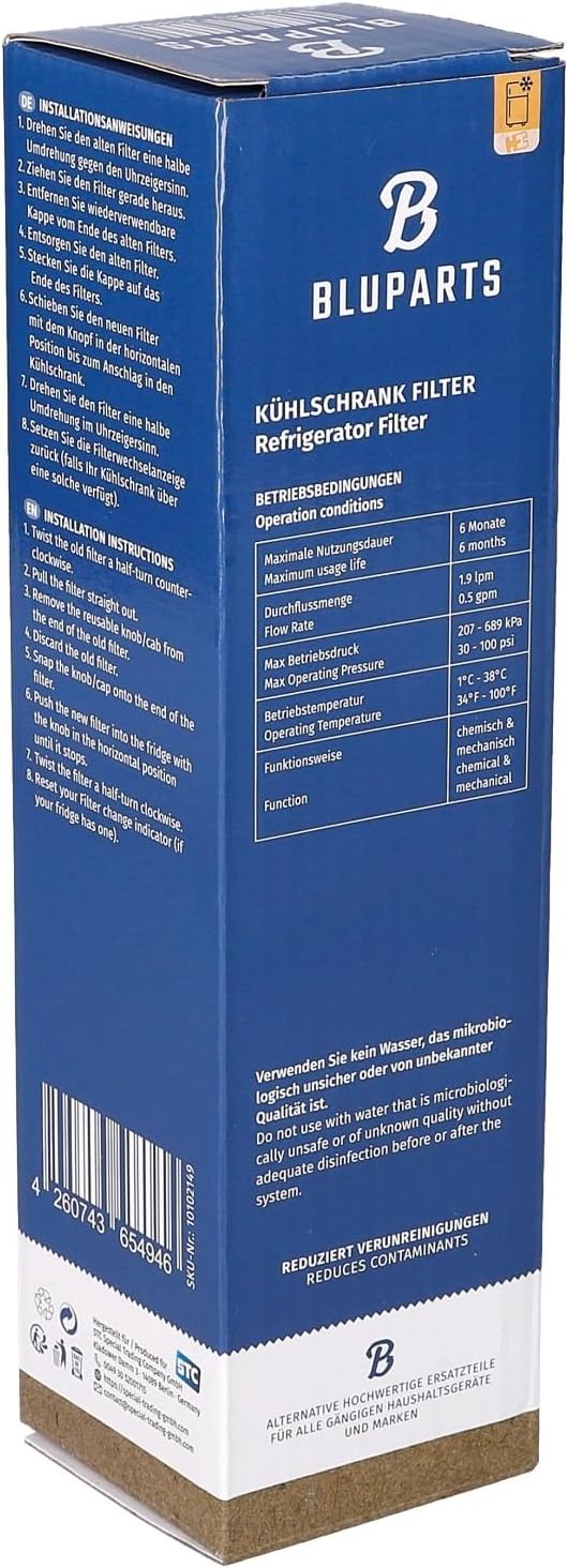 BLUPARTS - KOMPATIBEL 10102149 Wasserfilter passend für BOSCH 11034151 BLUPARTS in Kühlschrank