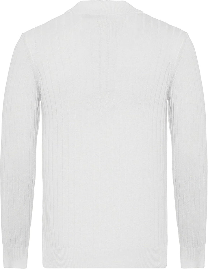 Red Bridge Herren Strickpullover Stehkragen Pullover L Weiss, L Weiss