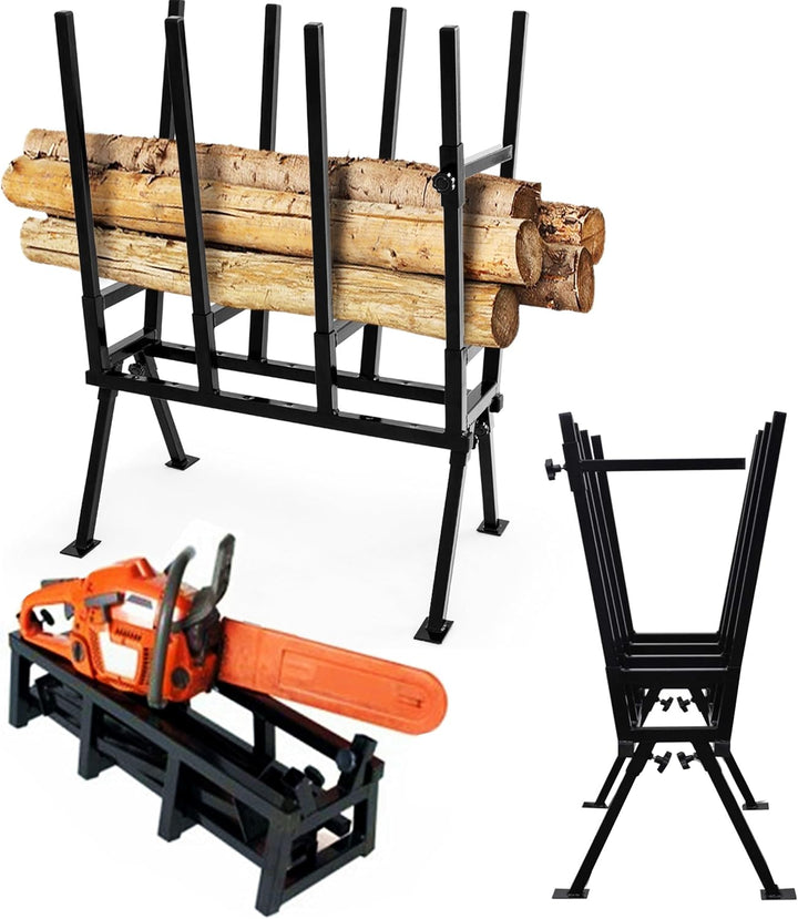 Holzsägebock Sägebock Sägegestell Holzbock Sägehilfe Stützbock Sägeständer Kettensäge, Brennholz Bel