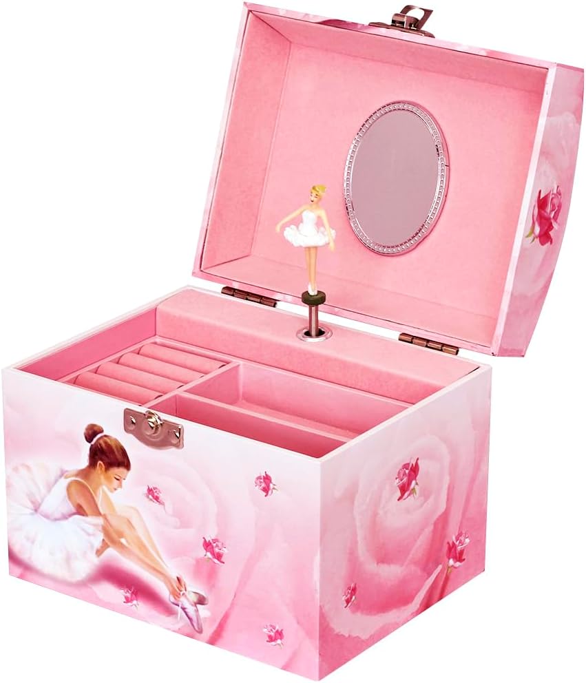 Original Trousselier Paris TROUS90974 Trousselier - Ballerina - Musikschmuckdose - in Form eines Kos