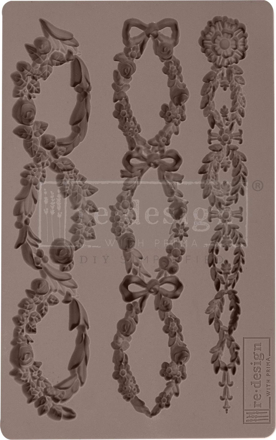 Redesign With Prima 655350636418 Floral Chain Clay, Soap Making Molds,Pottery &amp; Modeling Clays, 5"x8