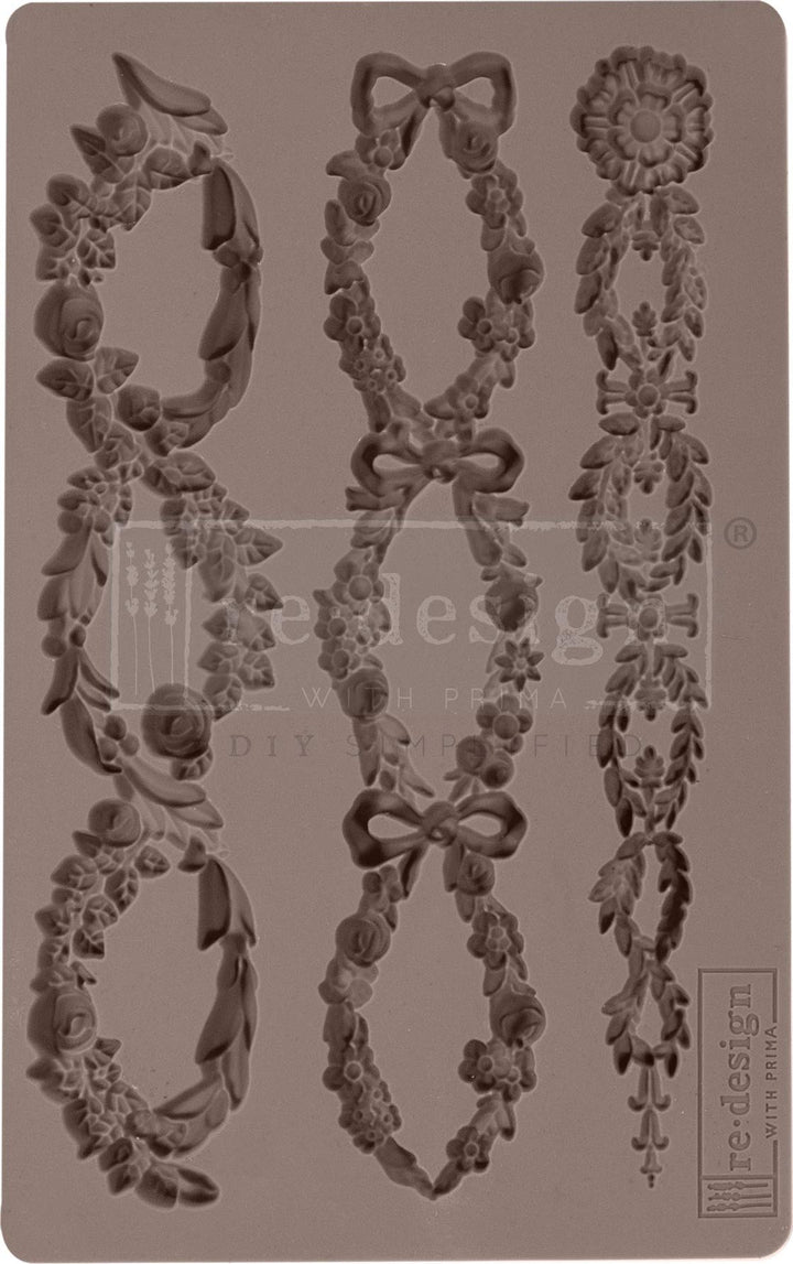 Redesign With Prima 655350636418 Floral Chain Clay, Soap Making Molds,Pottery &amp; Modeling Clays, 5"x8