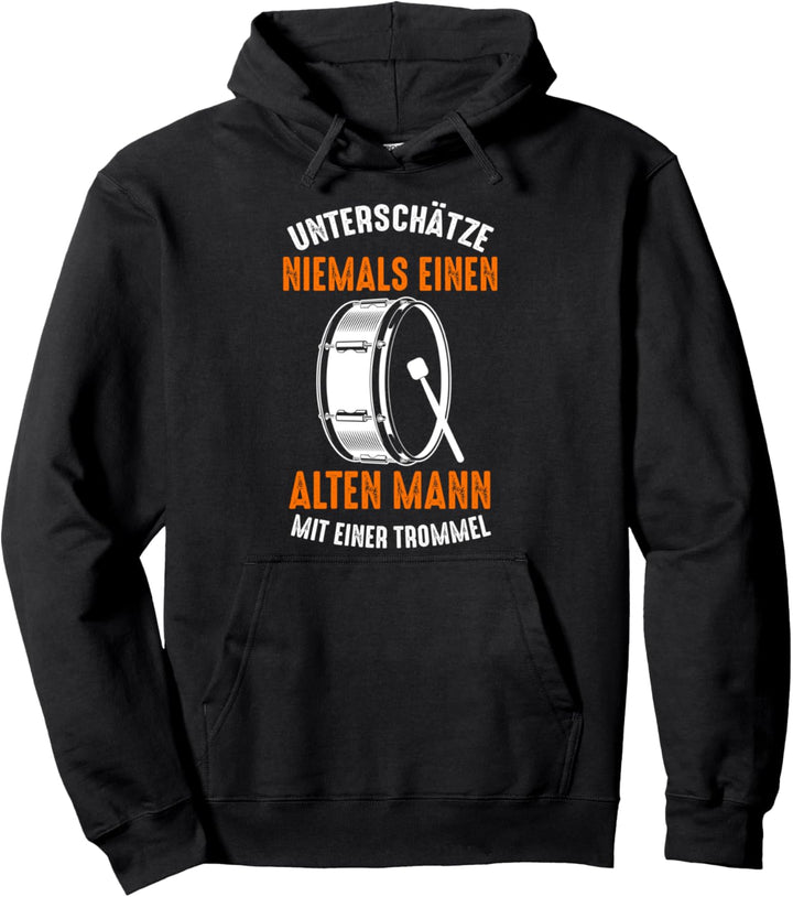 Trommel Drummer Opa Trommeln Drumsticks Pullover Hoodie