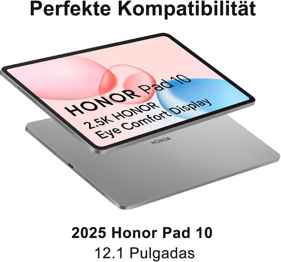Hülle mit Tastatur für Honor Pad 10 2025/Honor Pad 20 2026 12.1 Zoll | Bluetooth Abnehmbarer Tastatu