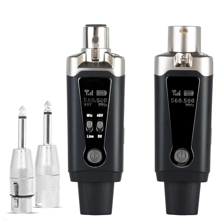 XLR Mikrofon Wireless Sender Empfänger 1 zu 1 UHF Kabelloses Mikrofon für Dynamisches Mikrofon Konde
