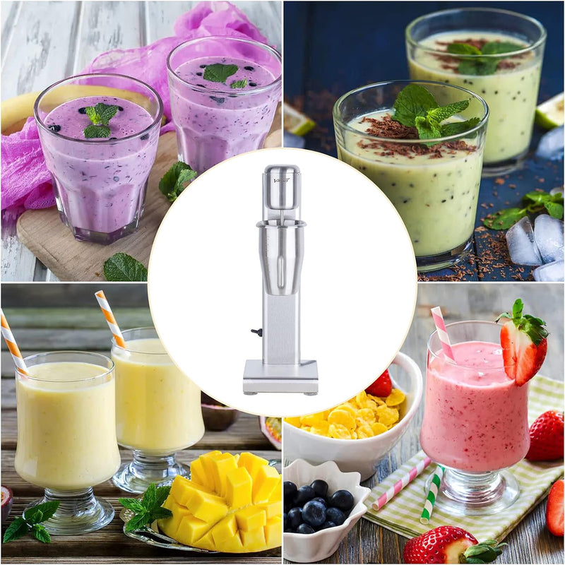Valgus Edelstahl-Milchshaker-Maschine 1L geräuscharmer Stand-Getränkemixer-Mixer für Eiscreme, Fruch