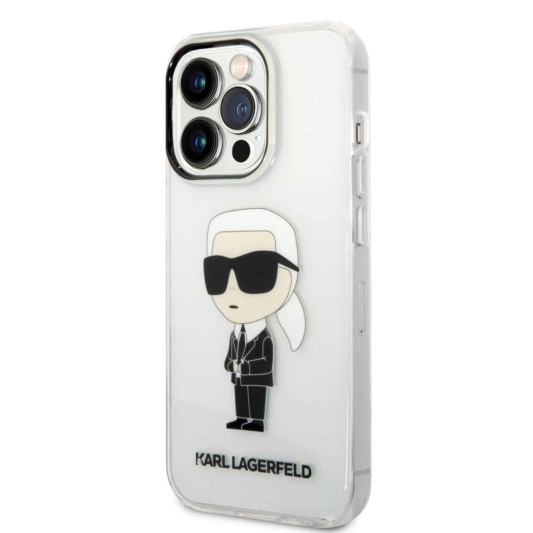 KARL LAGERFELD KLHCP14XHNIKTCT Hülle für iPhone 14 Pro Max 6,7" transparent Hard