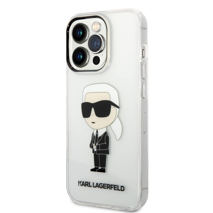 KARL LAGERFELD KLHCP14XHNIKTCT Hülle für iPhone 14 Pro Max 6,7" transparent Hard